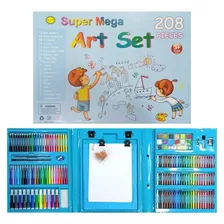 Set De Arte Y Dibujo Niños 208 Piezas Marcadores Colores Kit