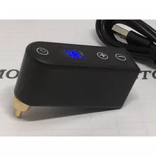 Fonte Tatuagem Bateria 2000mah Rca Carregador Tattoopromoção Cor Preto