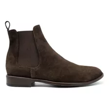 Botín Chelsea Boots Piel Gamuza Chocolate Andre Bocassi