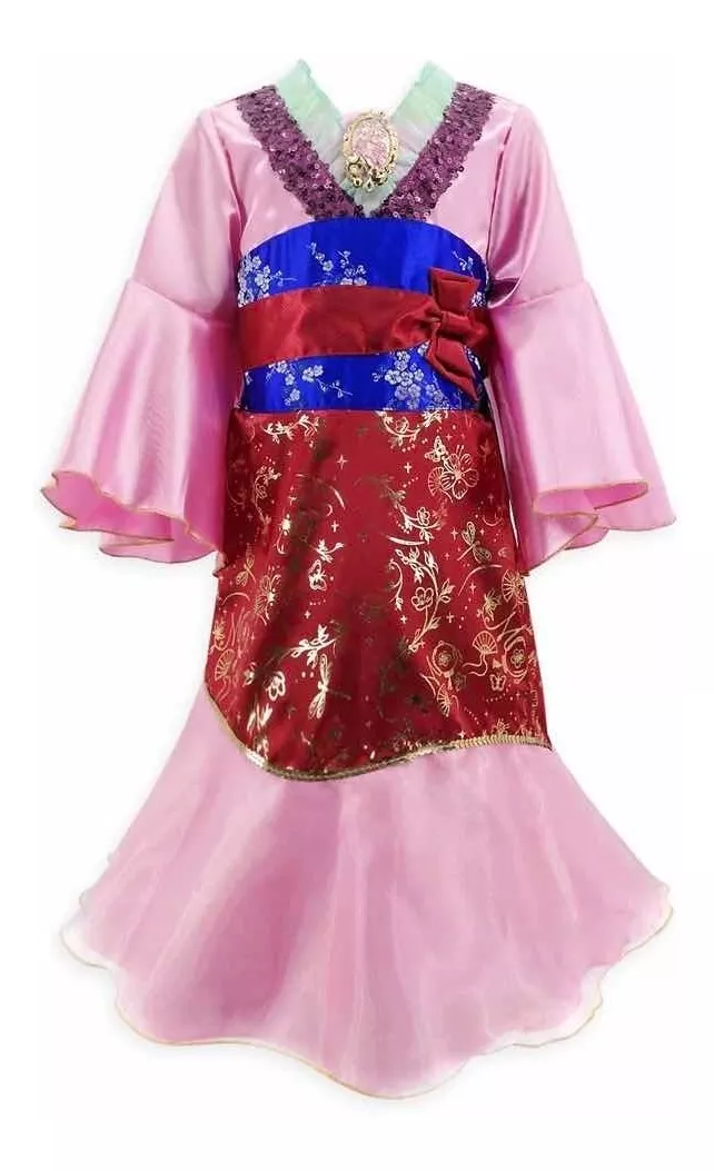 Princesa Mulan Disfraz Talla 3 Disney Store Usa Original
