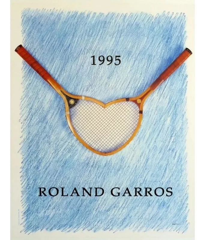 Poster Retrô - 1995 Roland Garros - Art Decor 33 Cm X 48 Cm