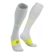 Calcetines Running Compressport Full Oxygen Blanco Su00050b7