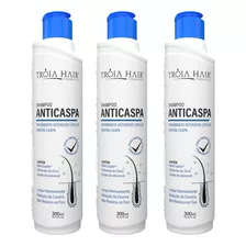 3 Shampoo Para Dermatite Seborreica Anticaspa 300ml Psoríase