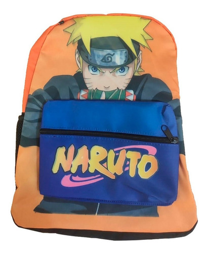 Bolsa Escolar Naruto Anime Mochila Aldeia Da Folha