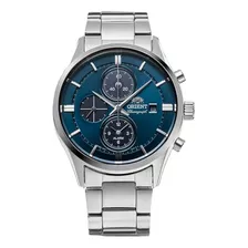 Orient Solar Rn-ty0003l Reloj Navy Blue Plateado Hombre 