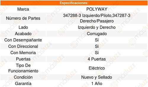 Set 2 Espejos Polyway Ford Expedition 07_17 Foto 3