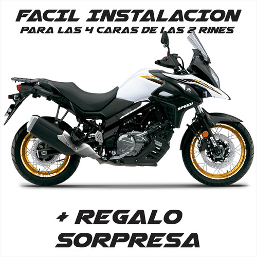 Kit Sticker Reflejantes Suzuki V-strom 650xt R17-19 + Regalo Foto 2