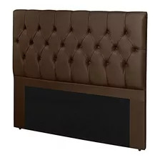 Cabeceira Estofada Cama Box Casal 140cm Pés + Kit Fixação