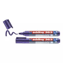 Marcador Borrable Recargable Edding 363 Pack X2 Unidades Color 2 Violeta