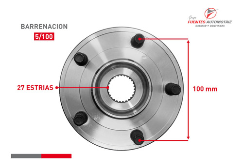 Kit Maza Y Balero Delantero Para Ford Focus 2014 2015 Abs Foto 2