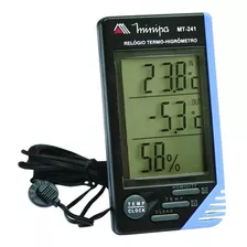 Relógio Termo Higrômetro Minipa Mt-241 Interno E Externo