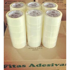 Caixa 10 Rolos Fita Adesiva Transparente 45mm X 50 Mts