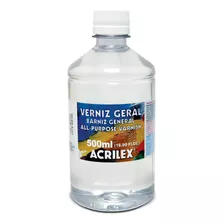 Verniz Geral Acrilex 500ml Acabamento Brilhante Cor Incolor