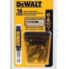 Set 16 Pzs Con Guía Magnética + 10 Puntas Dewalt Dw2053