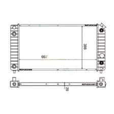 Radiador Chevrolet Blazer Motor V6 4.3 Doble Enfriador