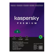 Kaspersky Antivírus Premium 3 Dispositivo 1 Ano