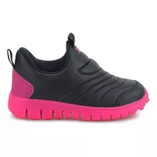 100n263_33 (812) Tenis Infantil Sintetico Preto/pink