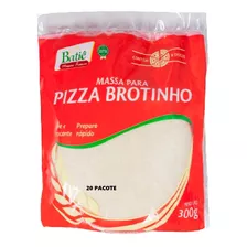 Kit 20 Pacotes Massa Para Pizza Brotinho Batiê 300 Gramas