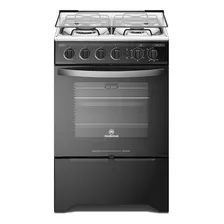 Cocina Mademsa M 775 Bt A Gas/eléctrica 4 Quemadores Negra 220v Puerta Con Visor 65l