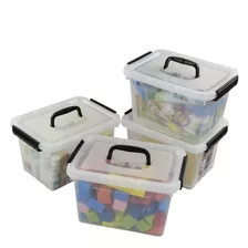 Ggbin Caja De Almacenamiento Transparente Con Pestillo De 6 