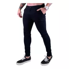 Calça Alfaiataria Masculina Premium Sarja Skinny Elastano