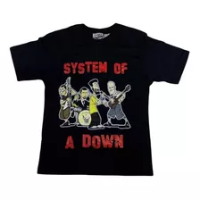 Camiseta System Of A Down Caricatura Soad Banda Rock Mr333