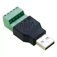 Conector Usb Hembra Macho Armar Borne Tornillo Arduino Diy