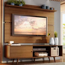 Rack Madesa Dubai E Painel Para Tv Quarto Até 65 Polegadas Com Pés Cor Rustic Mdes0200145z5z