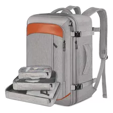 Mochila De Viaje Vancropak 1215 Viaje Contres Bolsos 50l Gris Naranja 