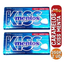 Caramelos Mentos Kiss Sabor Menta Sin Azucar 35gr