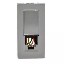 Modulo Tomada De Telefone Rj11 4 Fios Pial Plus+ 615010cz C Cor Cinza