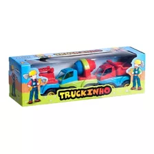 Kit 3 Caminhoes Truckinho Carrinho Infantil 4470 - Maptoy Cor Colorido