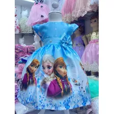 Vestidos De Niña Frozen Ana Y Elsa Maravillosos