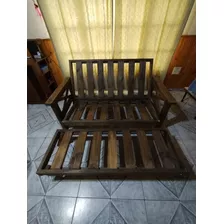 Estructura De Futón Cama + Piecera 