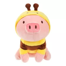 Peluche Cerdito Con Sudadera De Abeja- Puercobeja