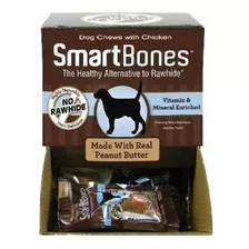 Ossinhos Smartbones Petisco Cães Amendoim Mini Caixa 30