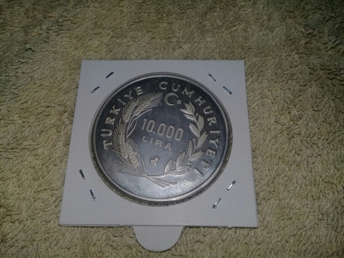 Moneda De Plata Turquia 10 Mil Liras 1988 Olimpiadas 