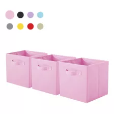 Cajas De Almacenamiento De Organizadora Tela Plegables/3pcs