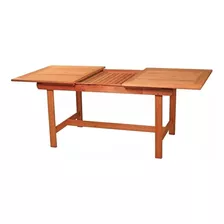 Mesa Jardin Patio Quincho Exterior Madera Eucalipto Extensible 1,50 A 2,20 Mts 10 Personas