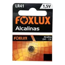 Bateria Alcalina 1,5v Lr41 Com 5 - Foxlux