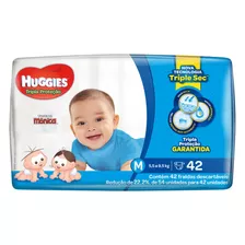 Fraldas Huggies Tripla Proteção M 42 U