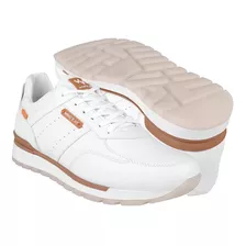 Tenis Casuales Hombre What´s Up 324594 Simipiel Blanco