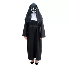 Fantasia A Freira Valak Tunica Roupa + Máscara Halloween 