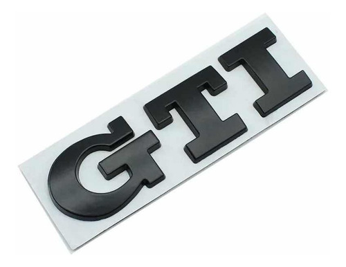 Emblema Gti Vw Negro Golf Mk7 Mk6 Mk5 Mk5 Mk4 Mk3 1.4 1.8 Foto 2