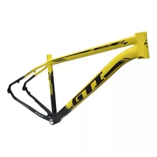 Quadro Bicicleta Aro 29 Gti Roma Alumínio Mtb Cores Cor Amarelo/ Preto Tamanho Del Quadro 19