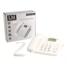 Teléfono Inalámbrico Blanco Mod Lm-750 Con Chip Para Celular