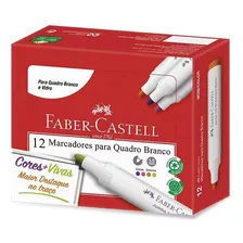 Marcadores Para Quadro Branco Vidro Faber-castell - Cx 12 Un