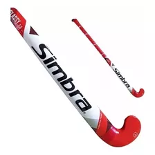 Palo Hockey Fibra De Vidrio Madera Simbra Glassy 34 36 37 38 Color 36 - Glassy Rojo/blanco