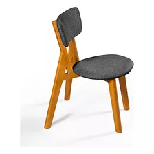 Cadeira Jantar Cozinha Linho Essencial Estofados Cor Da Estrutura Da Cadeira Natural Cor Do Assento Grafite
