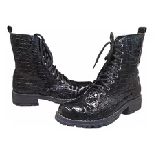 Sam123 Botas Pop Talles Grandes Eco Cuero Borcegos Croco Ch